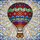 Adventure Seekers' Intricate Tiffany Stained Glass Hot Air Balloon Jewel Tone Geometric Art Stained Glass Suncatcher - 5