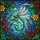 Nature Lovers' Intricate Tiffany Stained Glass Emerald Green Dragonfly Floral Mosaic Stained Glass Suncatcher - 5