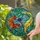 Nature Lovers' Tiffany Stained Glass Blue Dragonfly Floral Mosaic Jewel Tone Pattern Stained Glass Suncatcher - 2