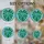 Nature Lovers' Tiffany Style Monstera Leaf Teal Green Aqua Blue Ripple Mosaic Pattern Stained Glass Suncatcher - 4