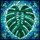 Nature Lovers' Tiffany Style Monstera Leaf Teal Green Aqua Blue Ripple Mosaic Pattern Stained Glass Suncatcher - 5