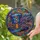 Whimsical Art Lovers' Stained Glass Top Hat Jewel Tone Mosaic & Feather Design Stained Glass Suncatcher - 2