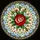 Art Lovers' Tiffany-Style Stained Glass Crimson Rose Emerald Green Leaves Starburst Mosaic Stained Glass Suncatcher - 5