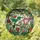 Nature Lovers' Tiffany Glass Hummingbird Emerald Green Pink Ruby Floral Mosaic Stained Glass Suncatcher - 1