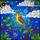 Nature Lovers' Intricate Tiffany Style Stained Glass Songbird Mosaic Bright Yellow Emerald Green Blue Stained Glass Suncatcher - 5