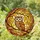 Owl Lovers' Stained Glass Autumn Forest Mosaic Amber Orange Creamy White Design Stained Glass Suncatcher - 1