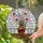 Art Lovers' Intricate Tiffany Stained Glass Pink Green Red Floral Vase Mosaic Design Stained Glass Suncatcher - 2