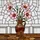 Art Lovers' Intricate Tiffany Stained Glass Pink Green Red Floral Vase Mosaic Design Stained Glass Suncatcher - 5
