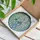 Art Enthusiast Glowing Tiffany Stained Glass Floral Torso Vase Pale Aqua Opal White Emerald Mosaic Stained Glass Suncatcher - 3