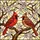 Nature Lovers' Vibrant Tiffany Stained Glass Cardinal Birds Cherry Blossoms Intricate Pattern Stained Glass Suncatcher - 5