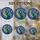 Mystical Art Fans' Tiffany Stained Glass Witch Moon Emerald Green Auburn Cosmic Pattern Stained Glass Suncatcher - 4
