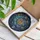 Celestial Art Lovers' Tiffany Style Stained Glass Crescent Moon Lantern Celestial Mosaic Jewel Tones Stained Glass Suncatcher - 3