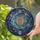 Celestial Art Lovers' Tiffany Style Stained Glass Crescent Moon Lantern Celestial Mosaic Jewel Tones Stained Glass Suncatcher - 2