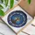 Art Enthusiasts' Highly Detailed Tiffany Style Stained Glass Tree of Life, Celestial Mosaic, Radiant Sapphire Blue Stained Glass Suncatcher - yt8BRK5sud