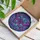 Cosmic Art Lovers' Tiffany Stained Glass Moth Ocelli Fuchsia Violet Blue Floral Mosaic Design Stained Glass Suncatcher - 3