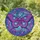 Cosmic Art Lovers' Tiffany Stained Glass Moth Ocelli Fuchsia Violet Blue Floral Mosaic Design Stained Glass Suncatcher - 1