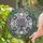 Nature Lovers' Vibrant Stained Glass Lavender Purple Moon Wildflower Botanical Mosaic Stained Glass Suncatcher - 2