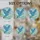 Bird Lovers' Intricate Glowing Blue Teal Stained Glass Budgerigar Flight Mosaic Stained Glass Suncatcher - 4