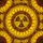 Statement Style Aficionados' Intricate Yellow Amber Brown Tiffany Glass Trefoil Sunflower Mosaic Art Stained Glass Suncatcher - 5