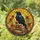 Art Lovers' Intricate Tiffany Stained Glass Black Raven Bookshelf Red Rose Gold Yellow Mosaic Stained Glass Suncatcher - 1