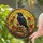 Art Lovers' Intricate Tiffany Stained Glass Black Raven Bookshelf Red Rose Gold Yellow Mosaic Stained Glass Suncatcher - 2