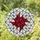 Art Lovers' Intricate Ruby Red Stained Glass Geometric Faceted Star Mosaic Stained Glass Suncatcher - Cd42V2sOo2