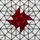 Art Lovers' Intricate Ruby Red Stained Glass Geometric Faceted Star Mosaic Stained Glass Suncatcher - 5