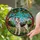 Wire Fox Terrier Lovers' Cheerful Tiffany Stained Glass Dog Amber Green Pink Mosaic Stained Glass Suncatcher - 2