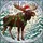 Holiday Art Admirers Intricate Stained Glass Moose Festive Jewel Tone Winter Scene Stained Glass Suncatcher - 5