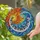 Music & Ocean Lovers' High Contrast Tiffany Sun Waves Piano Keys Mosaic Art Stained Glass Suncatcher - 2