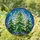 Nature Lovers' Tiffany Style Jewel Tone Green Stained Glass Evergreen Pine Trees Mosaic Stained Glass Suncatcher - gMYheFS498