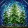 Nature Lovers' Tiffany Style Jewel Tone Green Stained Glass Evergreen Pine Trees Mosaic Stained Glass Suncatcher - 5