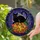 Autumn Cat Lovers' Tiffany Stained Glass Black Cat Orange Pumpkin Swirling Jewel Tones Stained Glass Suncatcher - 2