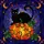 Autumn Cat Lovers' Tiffany Stained Glass Black Cat Orange Pumpkin Swirling Jewel Tones Stained Glass Suncatcher - 5