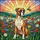 Boxer Dog Lovers' Tiffany Stained Glass Fawn Boxer Wildflower Jewel Tone Mosaic Stained Glass Suncatcher - 5