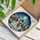 Winter Lovers' Cheerful Snowman Tiffany Stained Glass Winter Village Mosaic in Jewel Tones Stained Glass Suncatcher - 3