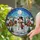 Winter Lovers' Cheerful Snowman Tiffany Stained Glass Winter Village Mosaic in Jewel Tones Stained Glass Suncatcher - 2