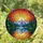 Nature Lovers' Vibrant Tiffany Stained Glass Mountain Lake Yellow Orange Red Blue Green Mosaic Stained Glass Suncatcher - 1