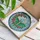 Celestial Nature Lovers' Intricate Tiffany Stained Glass Luna Moth Crescent Moon Floral Mosaic Emerald Green Rosy Pink Stained Glass Suncatcher - 3