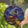 Magic Lovers' Jewel Tone Stained Glass Witch Hat Spellbooks Cosmic Autumnal Mosaic Stained Glass Suncatcher - 2