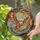 Nature Enthusiasts' Majestic Owl Stained Glass Art, Vibrant Jewel Tone Orange Yellow Brown Red Intricate Forest Mosaic Stained Glass Suncatcher - 1