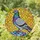 Art & Nature Lovers' Majestic Pigeon Iridescent Stained Glass Amber Mosaic Tiffany Style Stained Glass Suncatcher - QMGGwprjXQ