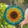 Nature Lovers' Golden Yellow Orange Stained Glass Sunflower Mosaic Art Stained Glass Suncatcher - 2
