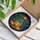 Halloween Enthusiasts' Glowing Tiffany Style Jack-o'-lanterns Ornate Autumn Teal Blue Stained Glass Mosaic Stained Glass Suncatcher - 3