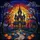 Gothic Art Enthusiasts' Vibrant Tiffany Stained Glass Haunted Mansion Full Moon Twilight Scene with Jack-o'-Lanterns Stained Glass Suncatcher - 5