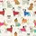 Delightful Doggy Dreams: Whimsical Dressed Dog Print Long Sleeve Sleep & Lounge Set Satin Pajamas Set - 4