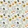 Women's Vintage Botanical Bumblebee & Wildflower Pattern Pajamas Set - Golden Daisy Lavender Satin Pajamas Set - 4