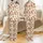 Women's Cute Gingerbread Cookie Holiday Print Convertible Loungewear Set Satin Pajamas Set - 1