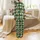 Women's All-Season: Rustic Cowboy Hat & Sunflower Emerald Green Plaid Sleep Set Satin Pajamas Set - 3