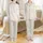 Ladies' Serene Hand-Drawn Pastel Pink & Sage Green Floral Botanical Pattern Pajamas Set Satin Pajamas Set - 1